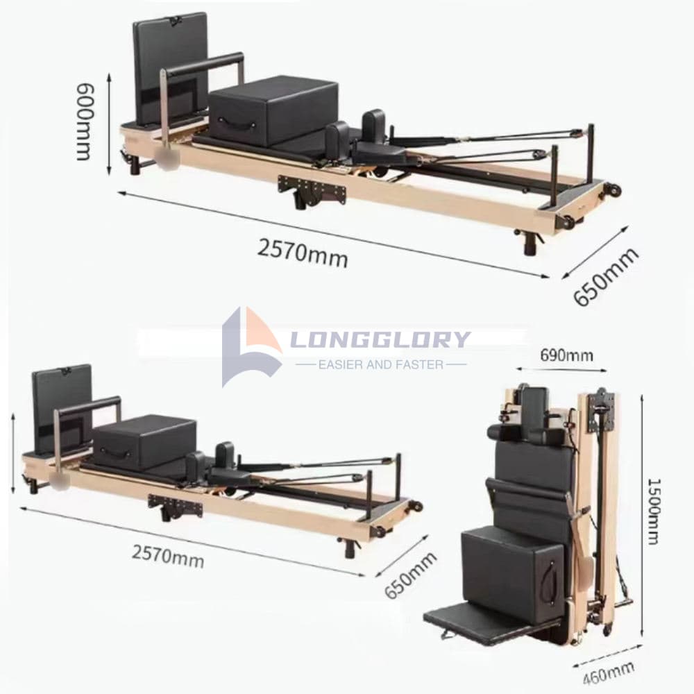 Yoga Maple Wood Folding Pilates Reformer